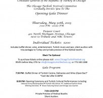 Chicago Turkish Festival 2013 Opening Gala Dinner