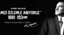 10 Kasim Ataturk’u anma toreni